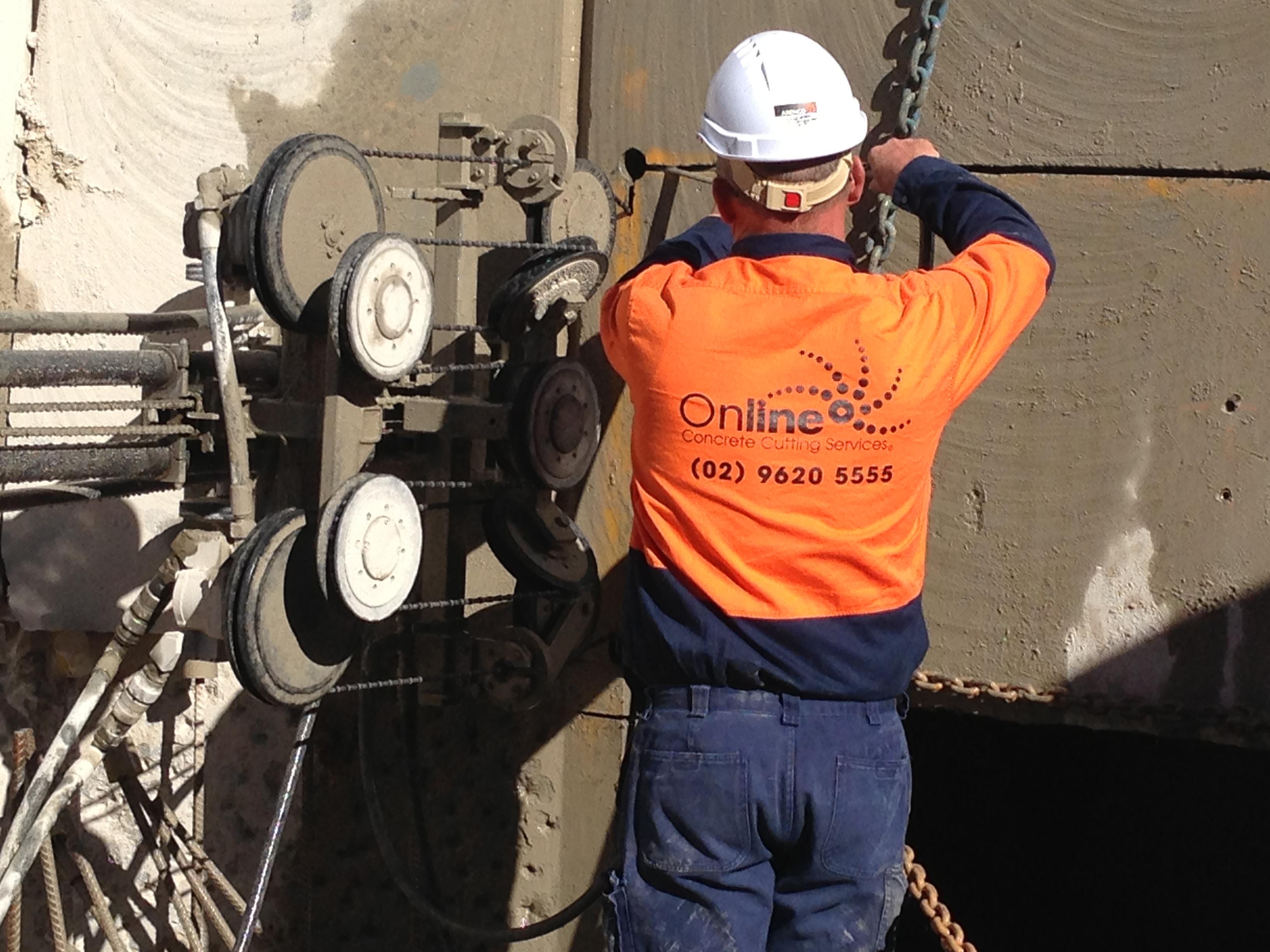 Online Concrete Cutting - Wire Sawing