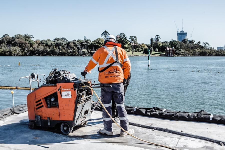Online Concrete Cutting - Road Sawing at Putney Wharf, Putney NSW (Ryde LGA)