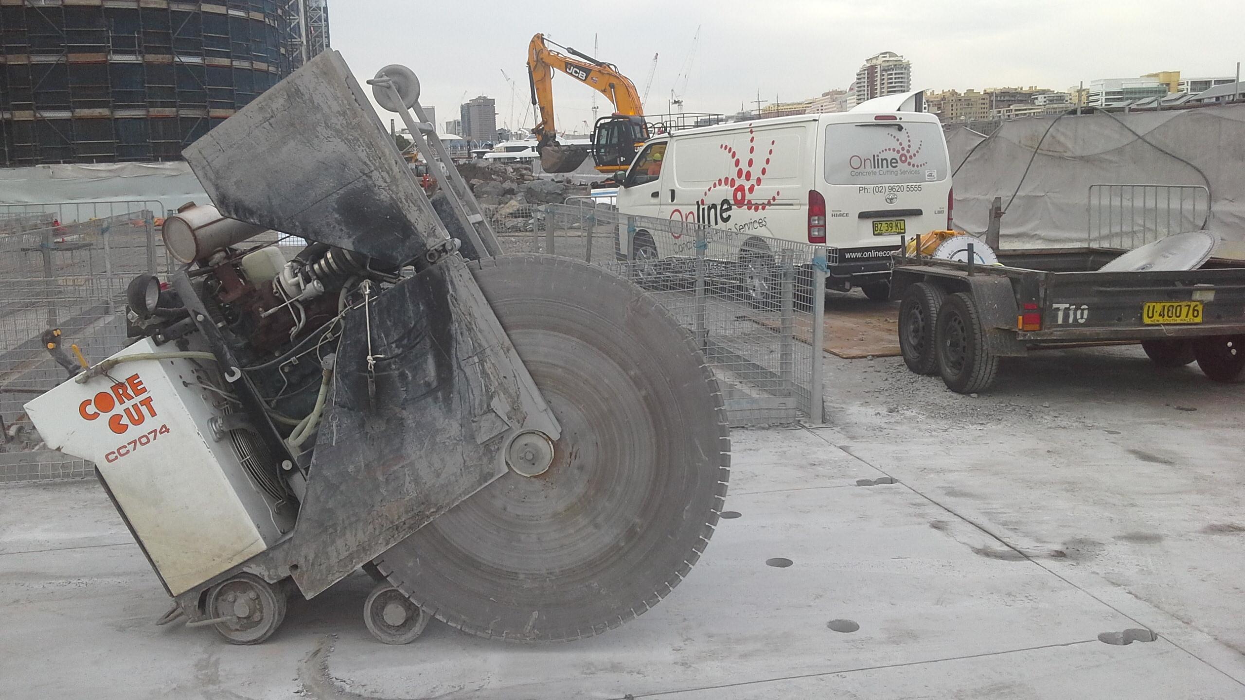 Online Concrete Cutting - Road Sawing